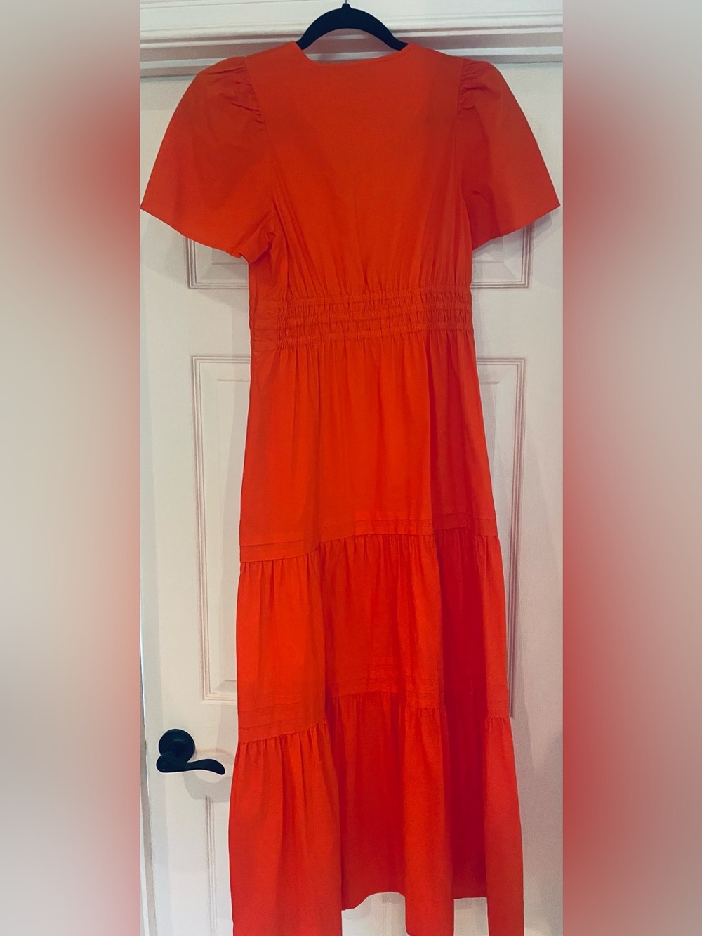 Quince Orange Tiered Maxi Dress - Picture 4 of 4